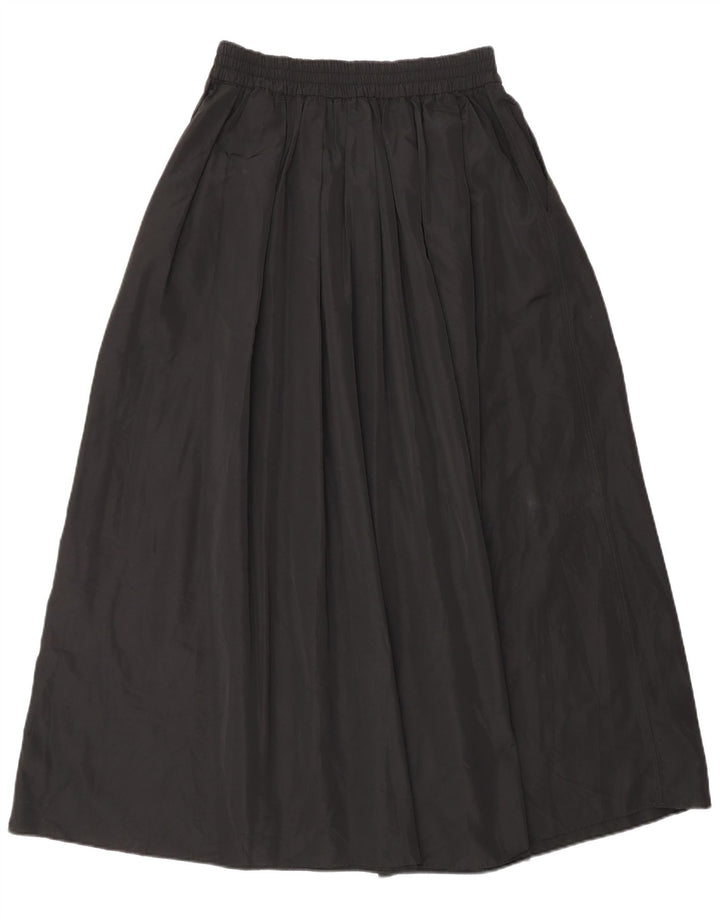 Zara Womens Flared Skirt XS W30  Black Polyester