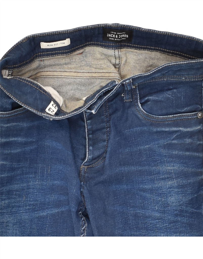 JACK & JONES Mens Tim Slim Jeans W29 L32 Navy Blue Cotton | Vintage Jack & Jones | Thrift | Second-Hand Jack & Jones | Used Clothing | Messina Hembry 