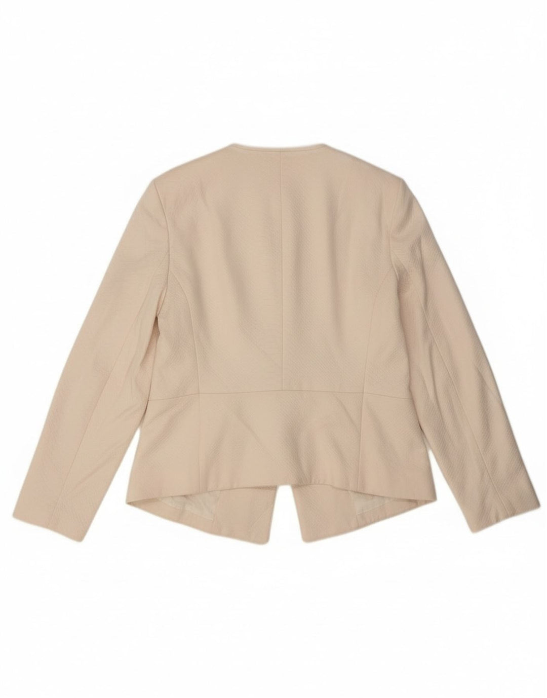 Topshop Womens Open Blazer Jacket UK 14 Large Off White Animal Print