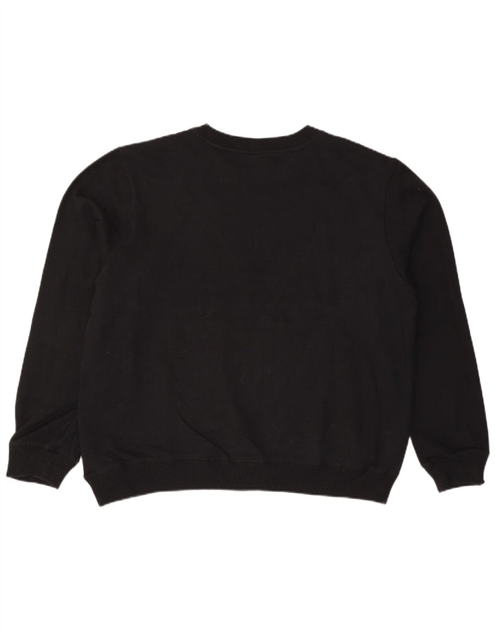 STARTER Womens Oversized Sweatshirt Jumper UK 18 XL Black Cotton