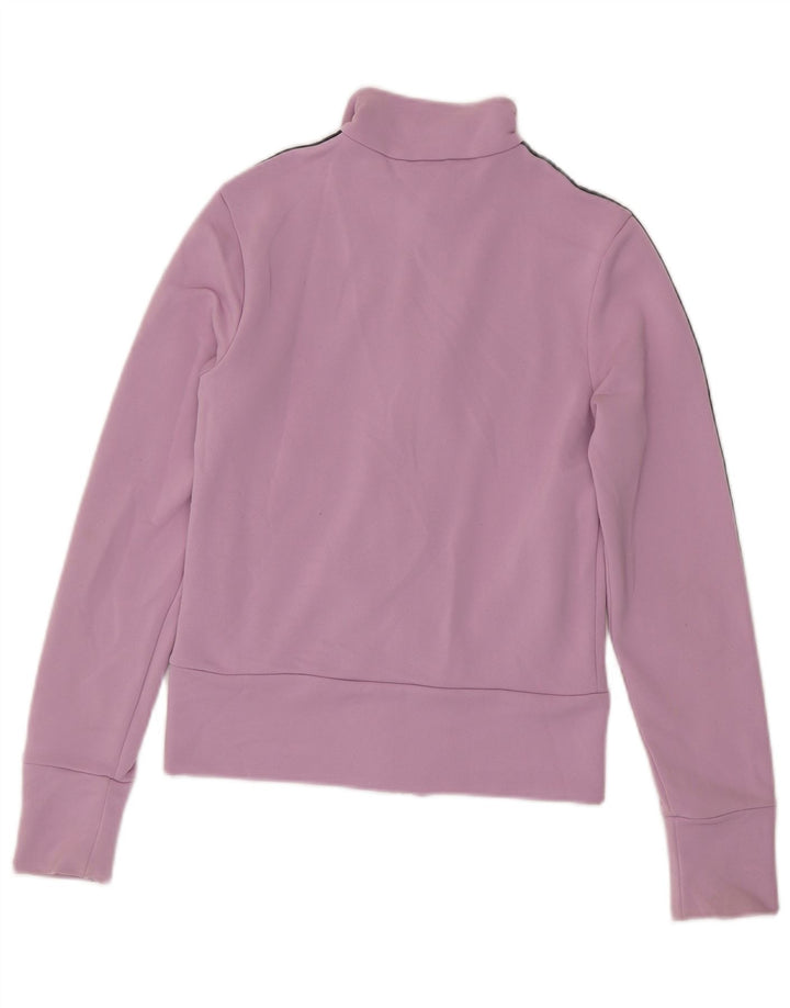 Adidas Womens Tracksuit Top Jacket UK 8 Small Purple Polyester
