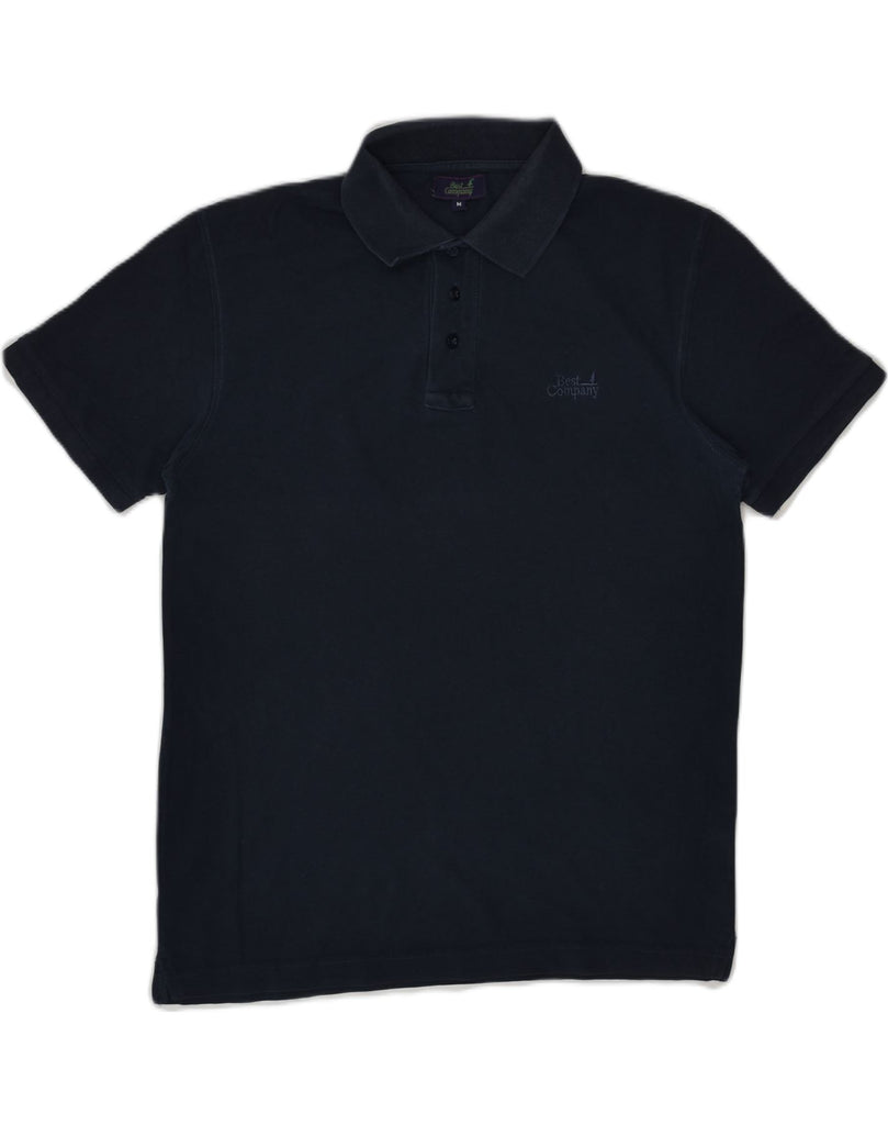 BEST COMPANY Mens Polo Shirt Medium Navy Blue Cotton | Vintage Best Company | Thrift | Second-Hand Best Company | Used Clothing | Messina Hembry 