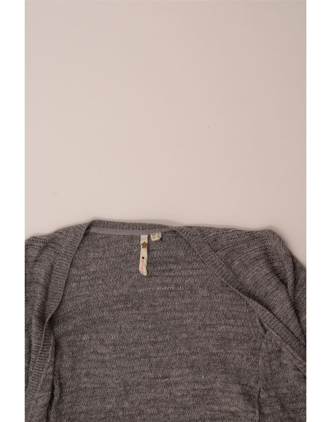 WHITE STUFF Womens Longline Open Cardigan Sweater UK 8 Small  Grey Cotton Vintage White Stuff and Second-Hand White Stuff from Messina Hembry 