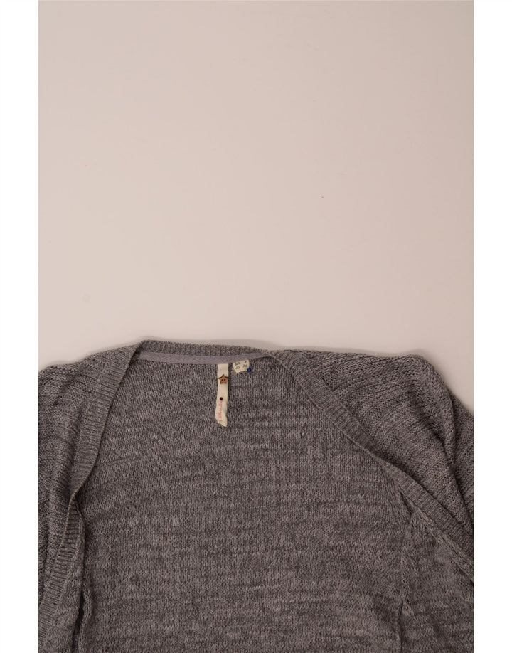 WHITE STUFF Womens Longline Open Cardigan Sweater UK 8 Small  Grey Cotton Vintage White Stuff and Second-Hand White Stuff from Messina Hembry 