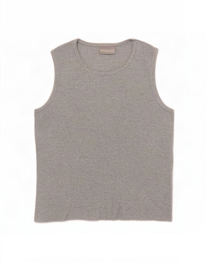 Wrangler Womens Vest Top UK 14 Large Grey