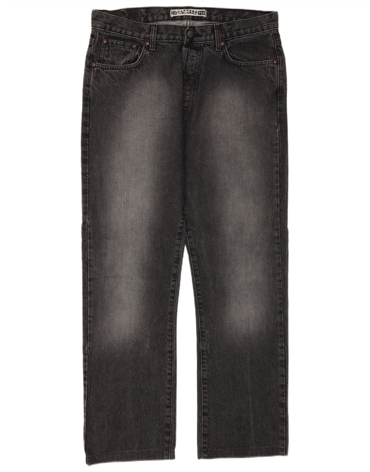 Carrera Mens Straight Jeans IT 52 XL W36 L30 Grey Cotton