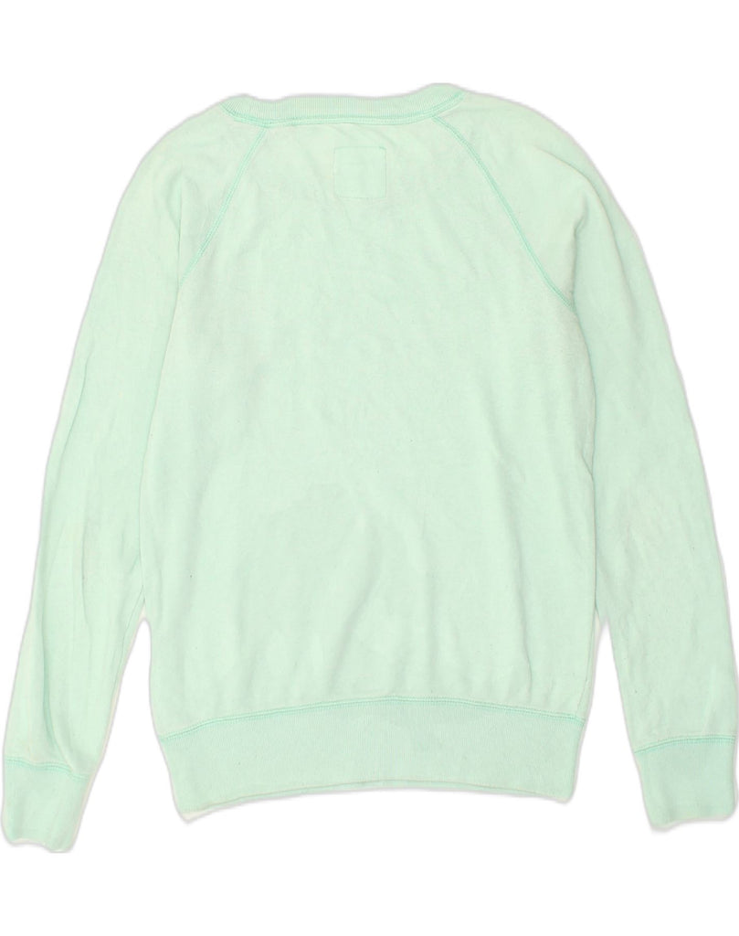 JACK WILLS Womens Sweatshirt Jumper UK 10 Small Green Cotton | Vintage Jack Wills | Thrift | Second-Hand Jack Wills | Used Clothing | Messina Hembry 