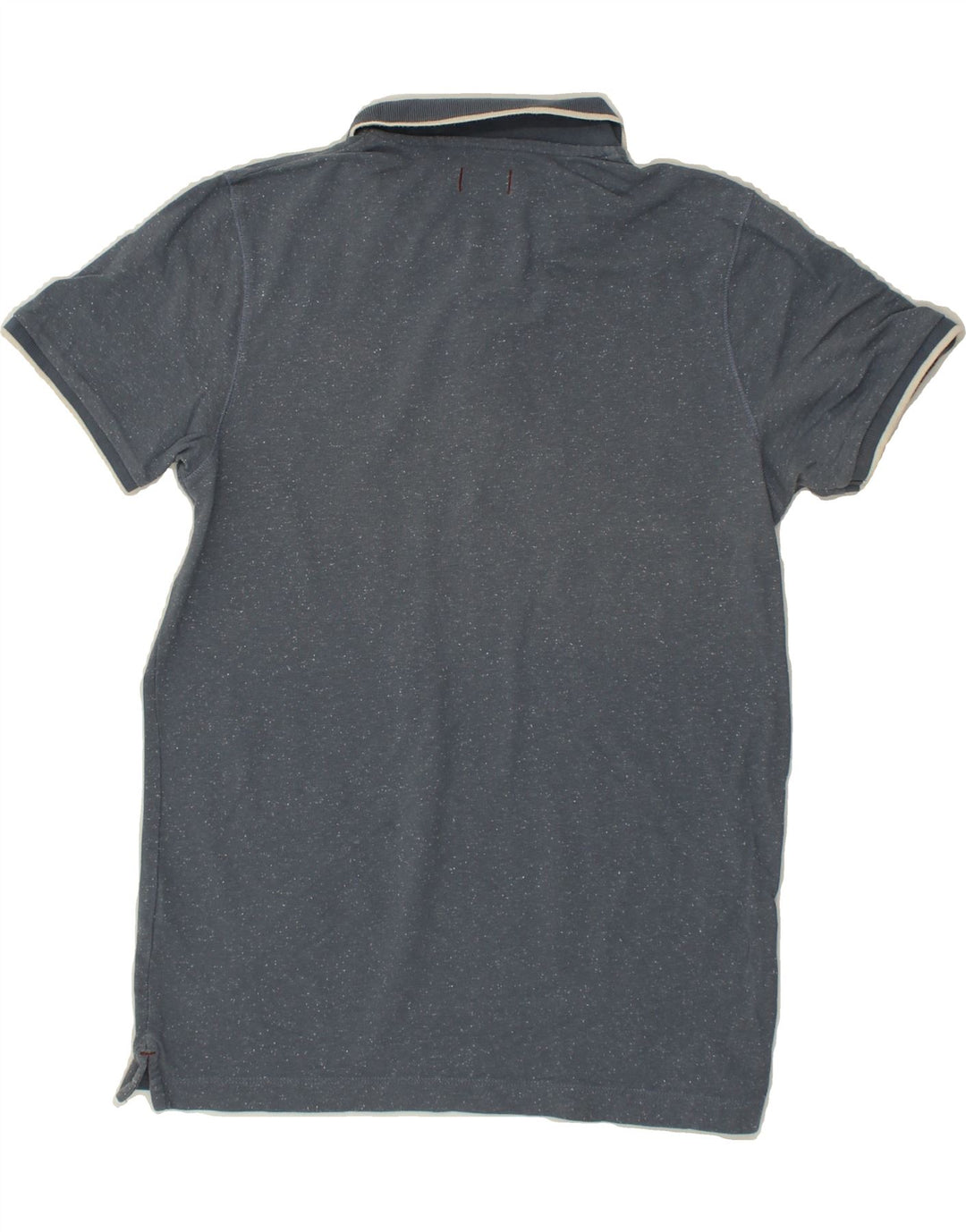 JACK & JONES Mens Premium Polo Shirt Medium Grey Flecked Cotton | Vintage Jack & Jones | Thrift | Second-Hand Jack & Jones | Used Clothing | Messina Hembry 