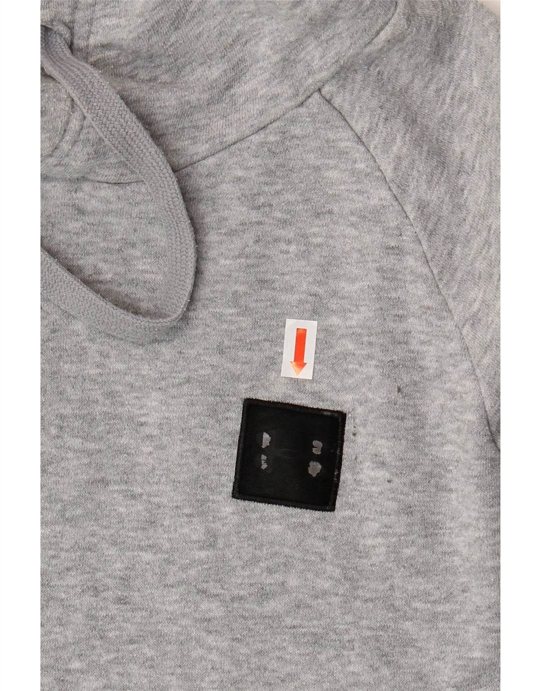 UNDER ARMOUR Mens Hoodie Jumper Large Grey Flecked Cotton