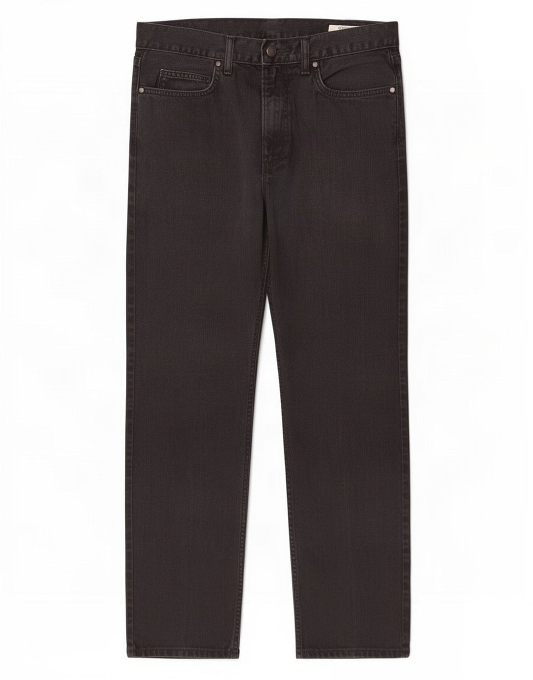 Marks & Spencer Mens Regular Straight Jeans W34 L29 Black Cotton