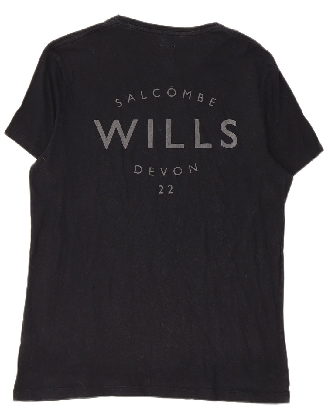 Jack Wills Mens Graphic T-Shirt Top Small Black Cotton