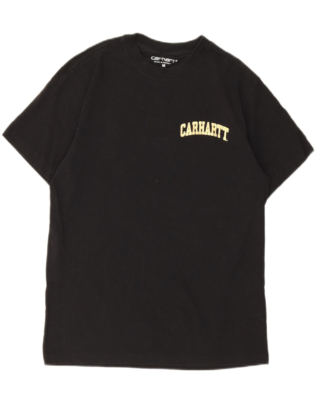Carhartt Mens Graphic T-Shirt Top Medium Black Cotton