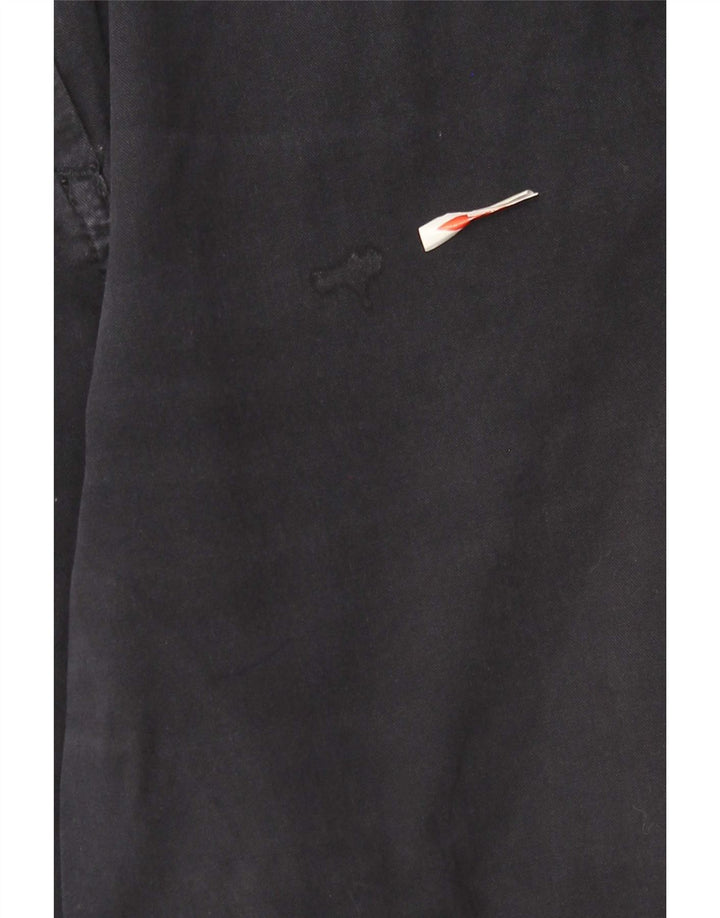 Marks & Spencer Womens Casual Trousers UK 14 Medium W34 L29 Navy Blue