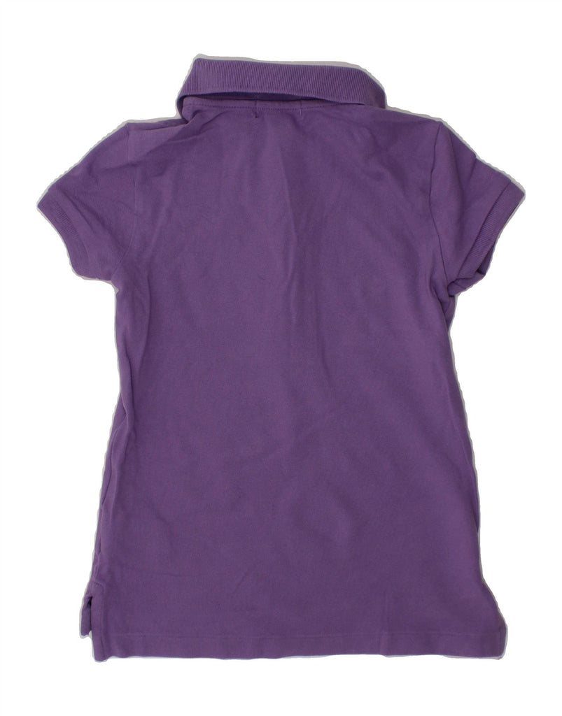 POLO RALPH LAUREN Girls Polo Shirt 6-7 Years Small Purple Cotton Vintage Polo Ralph Lauren and Second-Hand Polo Ralph Lauren from Messina Hembry 
