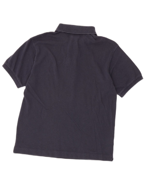 Lacoste Mens Polo Shirt Size 4 Medium Navy Blue Cotton
