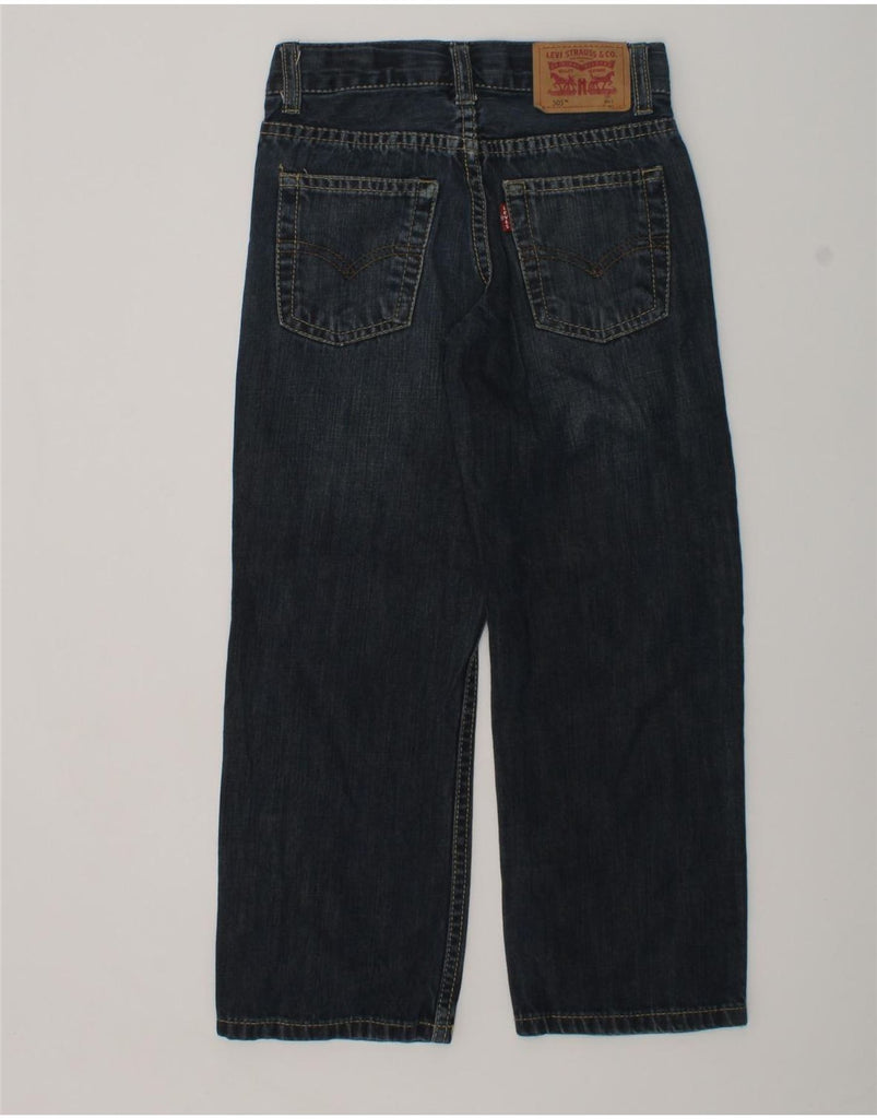 LEVI'S Boys 505 Regular Straight Jeans 5-6 Years Navy Blue Cotton | Vintage Levi's | Thrift | Second-Hand Levi's | Used Clothing | Messina Hembry 