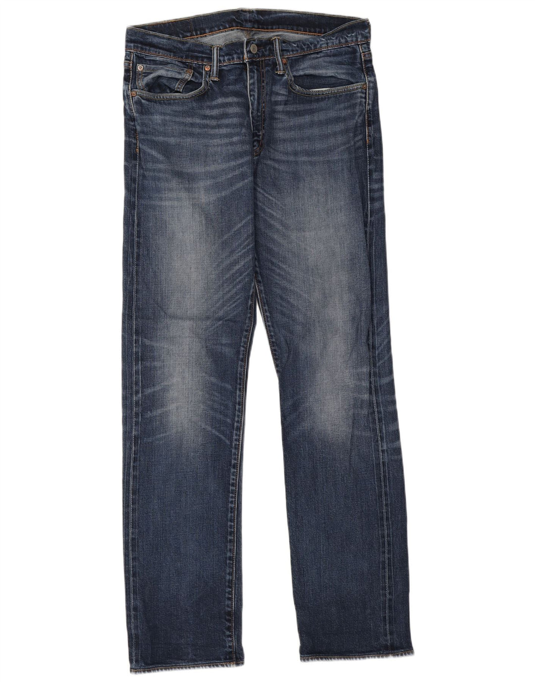 Levi's Mens 514 Straight Jeans W34 L34 Blue Cotton