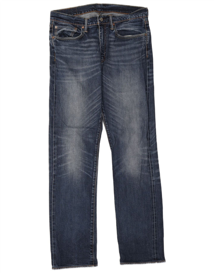 Levi's Mens 514 Straight Jeans W34 L34 Blue Cotton