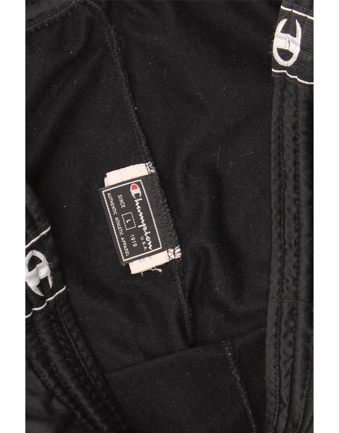 Champion Mens Graphic Tracksuit Trousers Large Black Polyester