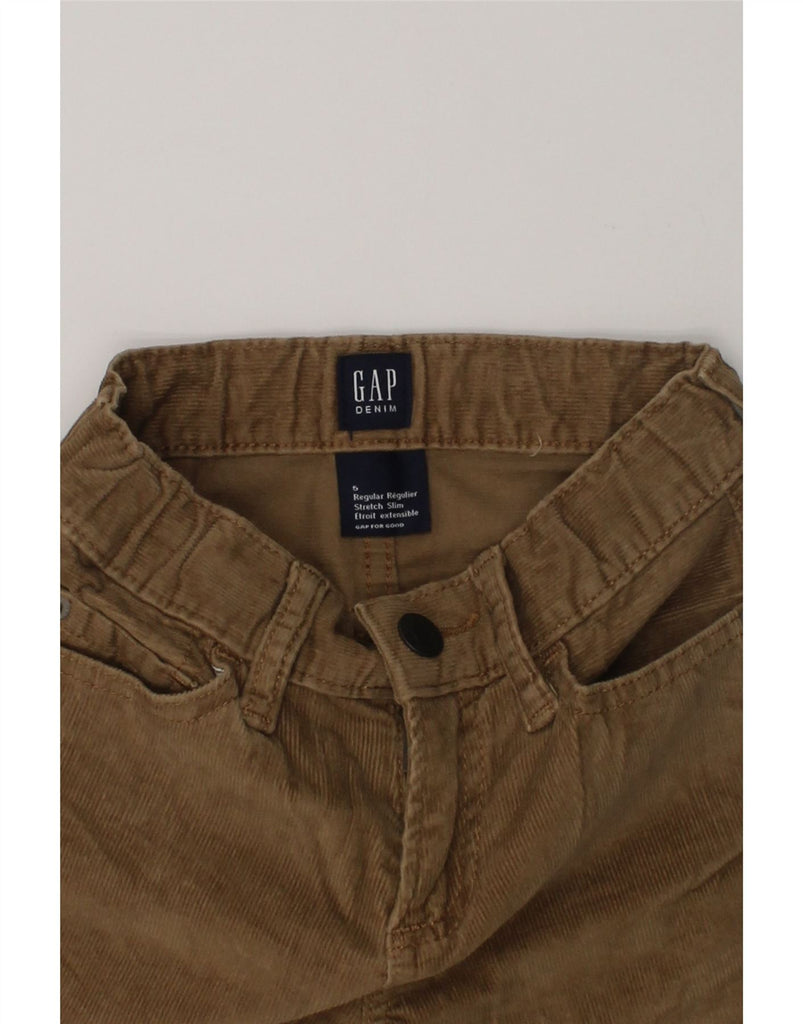 GAP Boys Stretch Regular Slim Corduroy Trousers 4-5 Years W20 L18  Brown | Vintage Gap | Thrift | Second-Hand Gap | Used Clothing | Messina Hembry 