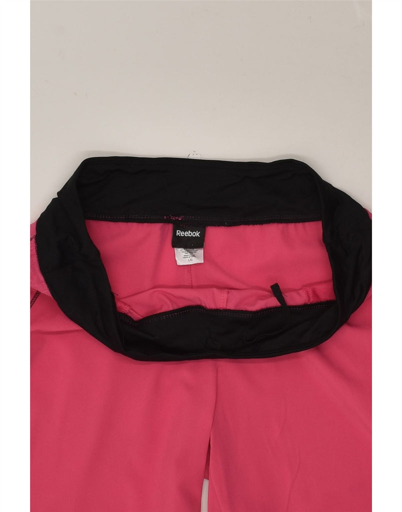 REEBOK Womens Sport Shorts UK 14 Large Pink Polyester | Vintage Reebok | Thrift | Second-Hand Reebok | Used Clothing | Messina Hembry 