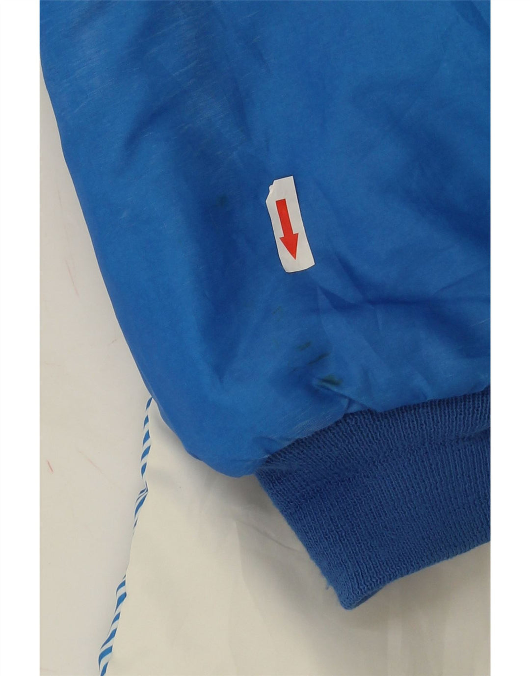 Vintage Mens Padded Jacket UK 42 XL Blue Colourblock