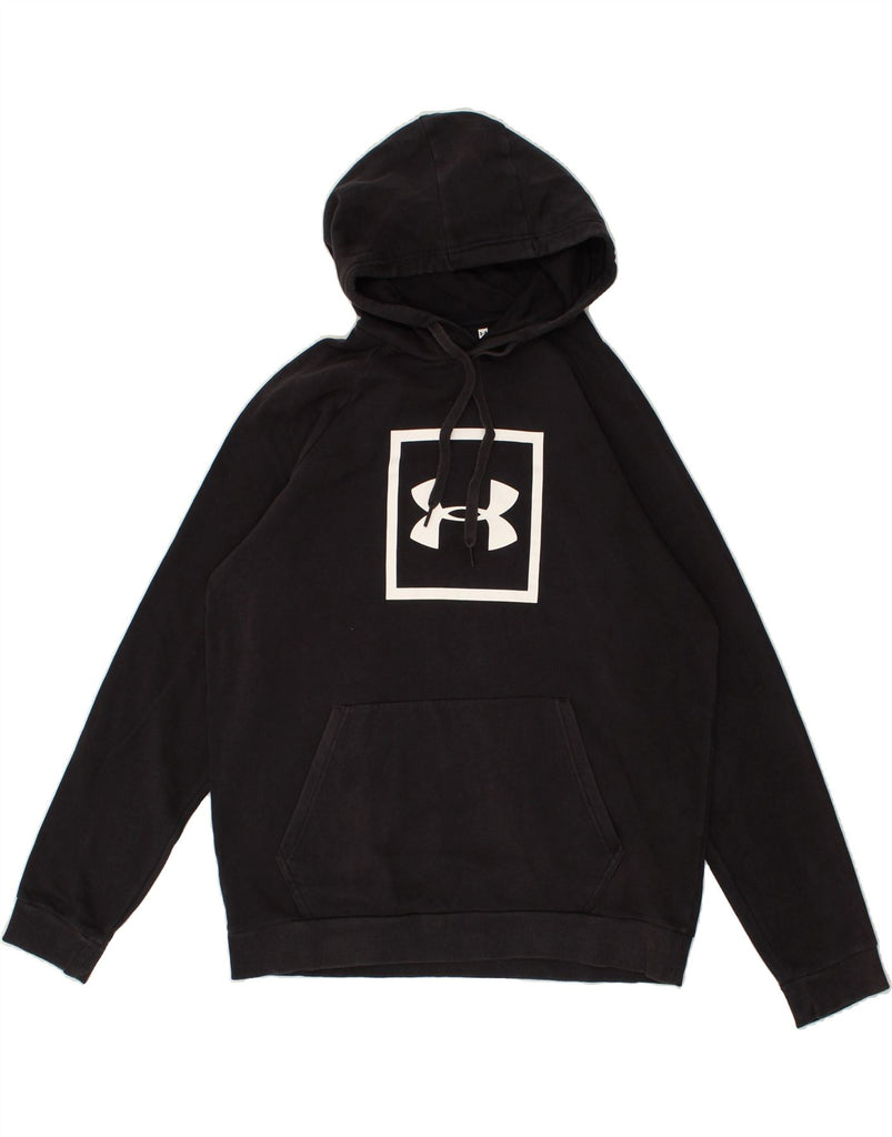 UNDER ARMOUR Mens Graphic Hoodie Jumper Large Navy Blue Cotton | Vintage Under Armour | Thrift | Second-Hand Under Armour | Used Clothing | Messina Hembry 