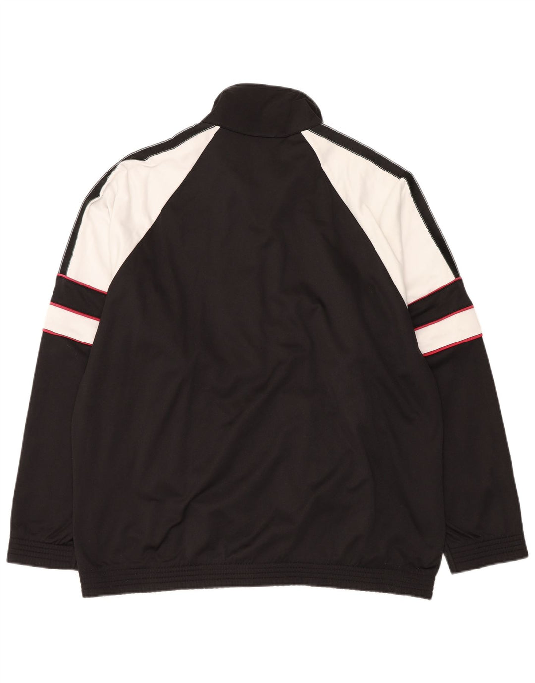 ASICS Mens Graphic Tracksuit Top Jacket IT 56 XL Black Colourblock