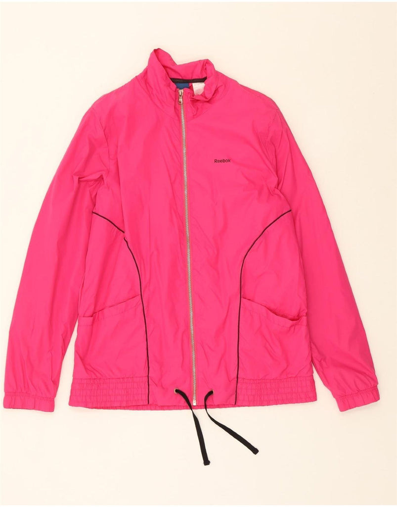 REEBOK Womens Tracksuit Top Jacket UK 18 XL Pink Polyester Vintage Reebok and Second-Hand Reebok from Messina Hembry 
