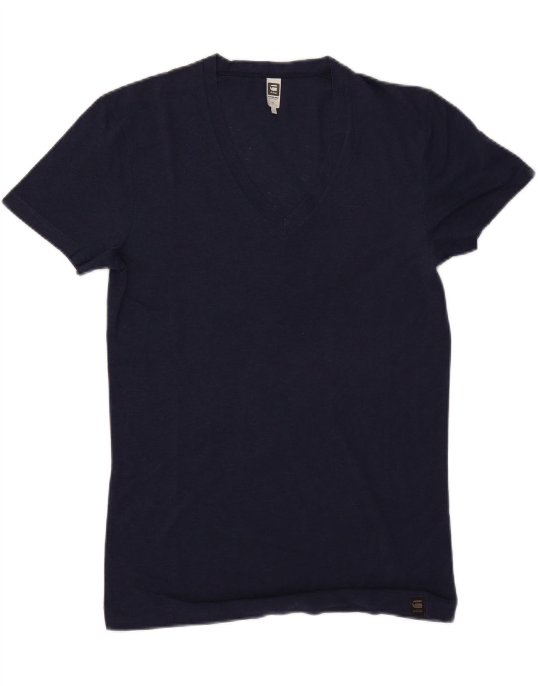 G-STAR Mens T-Shirt Top Medium Navy Blue Cotton