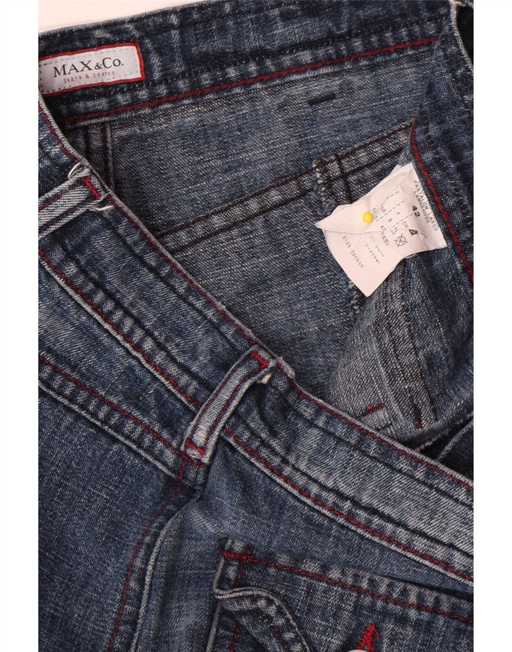 Max & Co. Womens Flared Jeans IT 42 Medium W30 L32 Blue Cotton