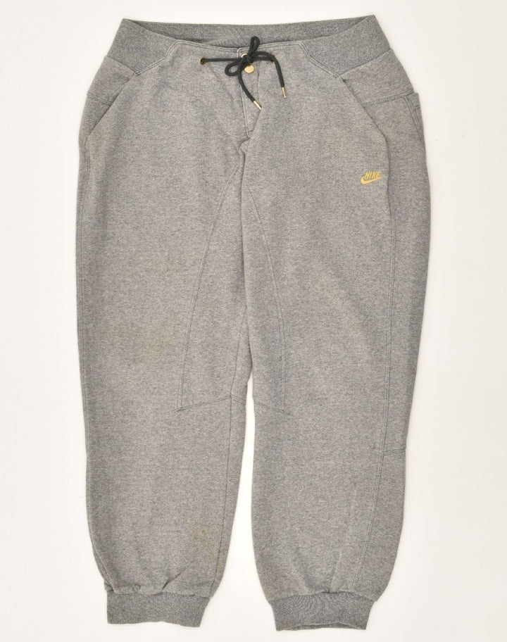NIKE Womens Tracksuit Trousers Joggers UK 10 Small Grey Cotton | Vintage Nike | Thrift | Second-Hand Nike | Used Clothing | Messina Hembry 
