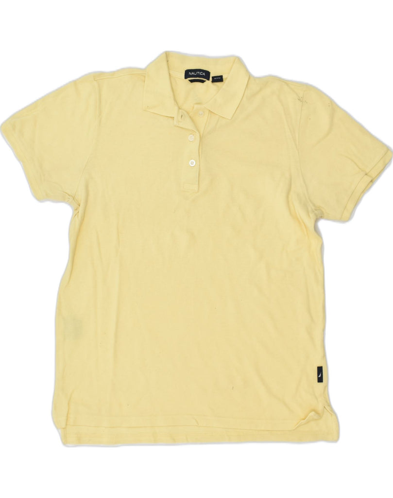 NAUTICA Mens Polo Shirt Medium Yellow Cotton | Vintage Nautica | Thrift | Second-Hand Nautica | Used Clothing | Messina Hembry 