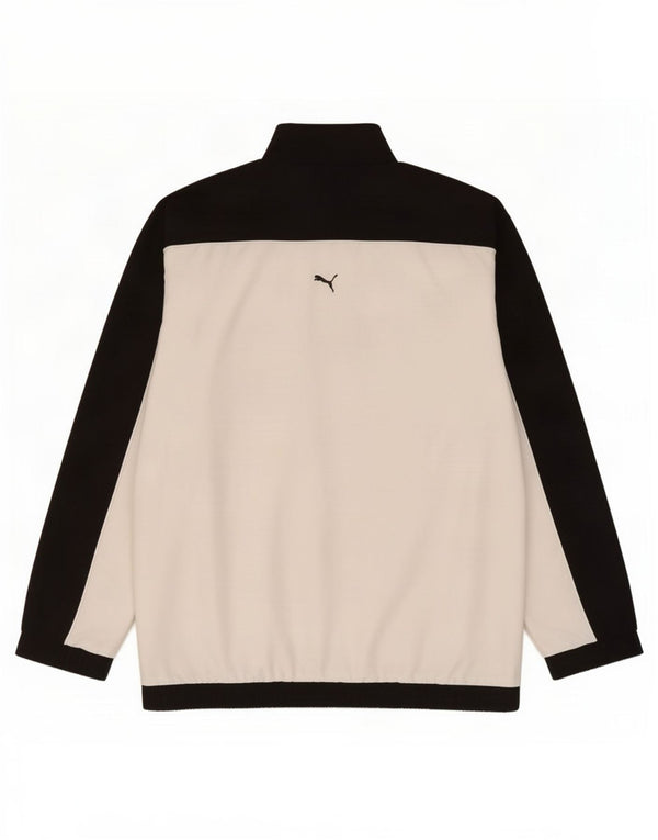 Puma Boys Graphic Tracksuit Top Jacket 13-14 Years White Colourblock