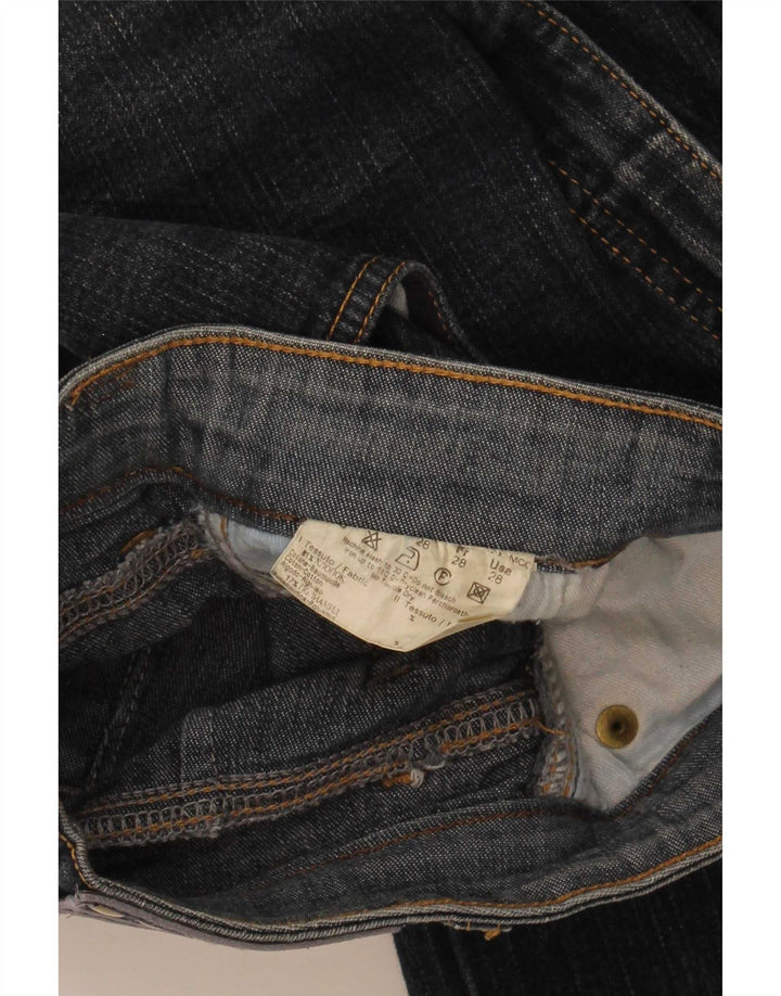 Roccobarocco Womens Straight Jeans W28 L29 Navy Blue Cotton