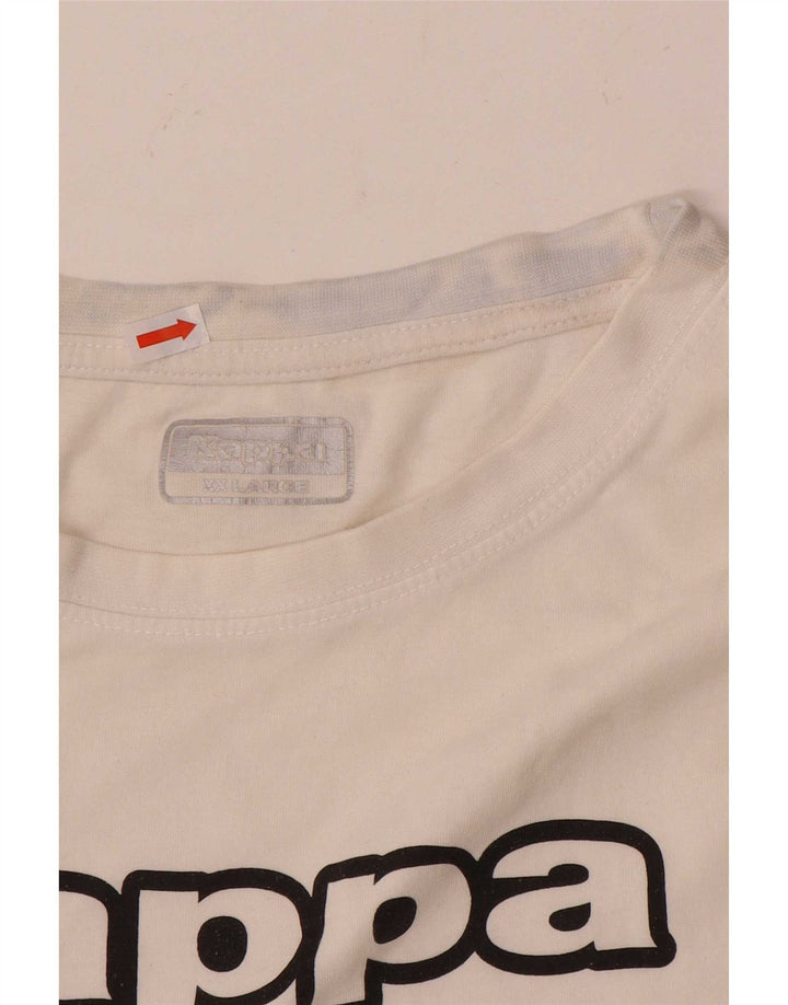 Kappa Mens Graphic T-Shirt Top 2XL White