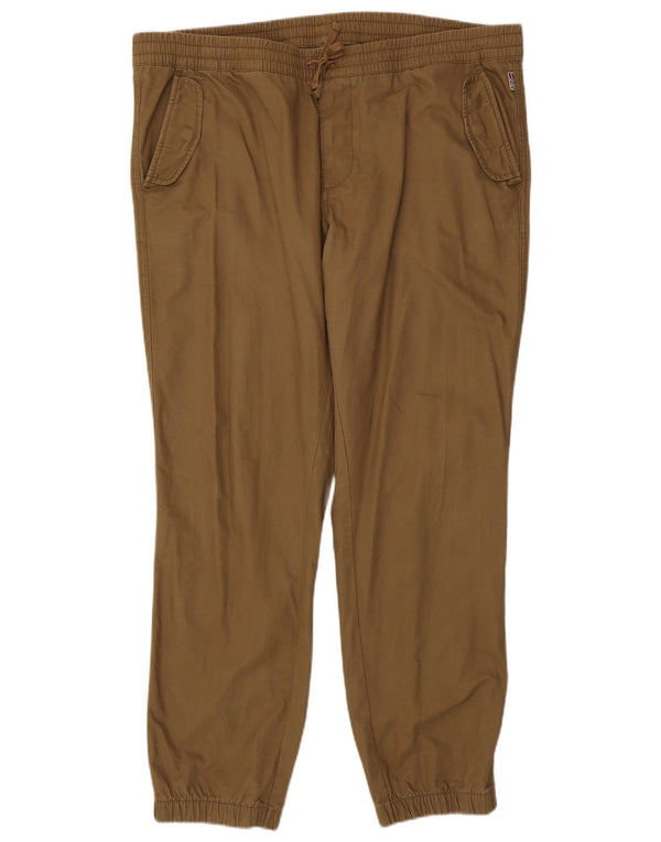 Napapijri Mens Joggers Casual Trousers 3XL W46 L31 Beige Cotton