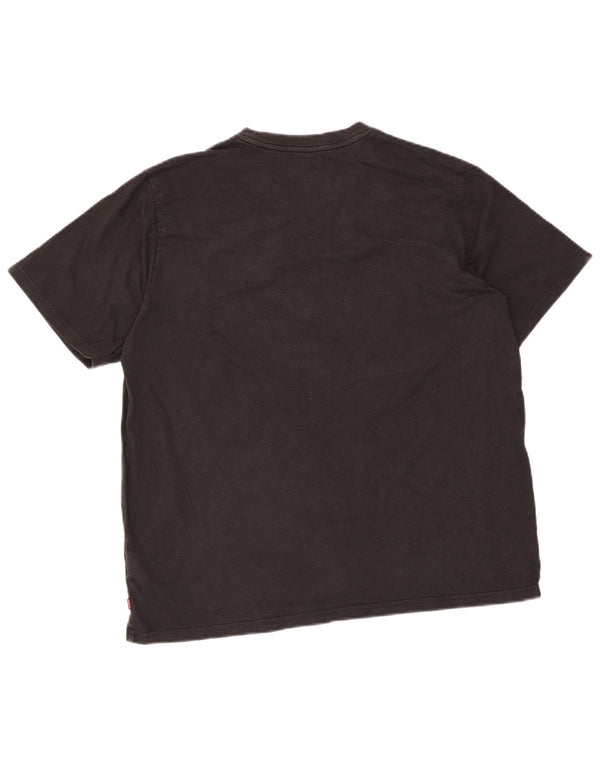 Levi's Mens Relaxed Fit Graphic T-Shirt Top Large Black Cotton