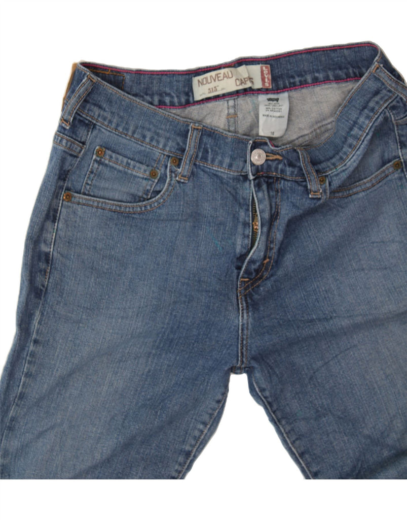 LEVI'S Womens 515 Stretch Capri Jeans US 10 Large W34 L22 Blue Cotton Vintage Levi's and Second-Hand Levi's from Messina Hembry 