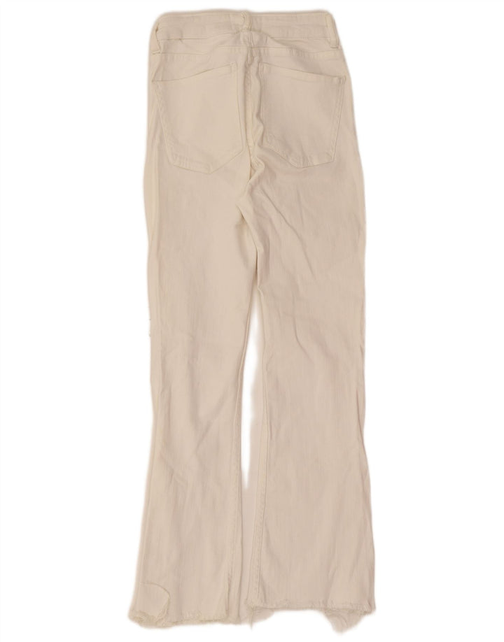 Zara Womens Flared Jeans EU 32 2XS W22 L26 White
