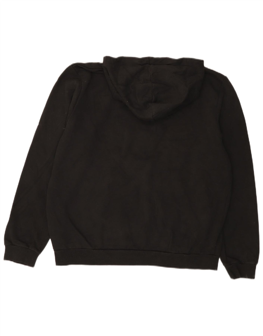 PUMA Mens Graphic Hoodie Jumper Large Black Cotton