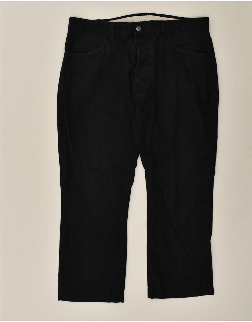 LACOSTE Mens Straight Casual Trousers W38 L26  Black Cotton | Vintage Lacoste | Thrift | Second-Hand Lacoste | Used Clothing | Messina Hembry 