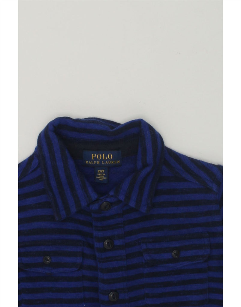 POLO RALPH LAUREN Baby Boys Shirt 18-24 Months Blue Striped Cotton | Vintage Polo Ralph Lauren | Thrift | Second-Hand Polo Ralph Lauren | Used Clothing | Messina Hembry 