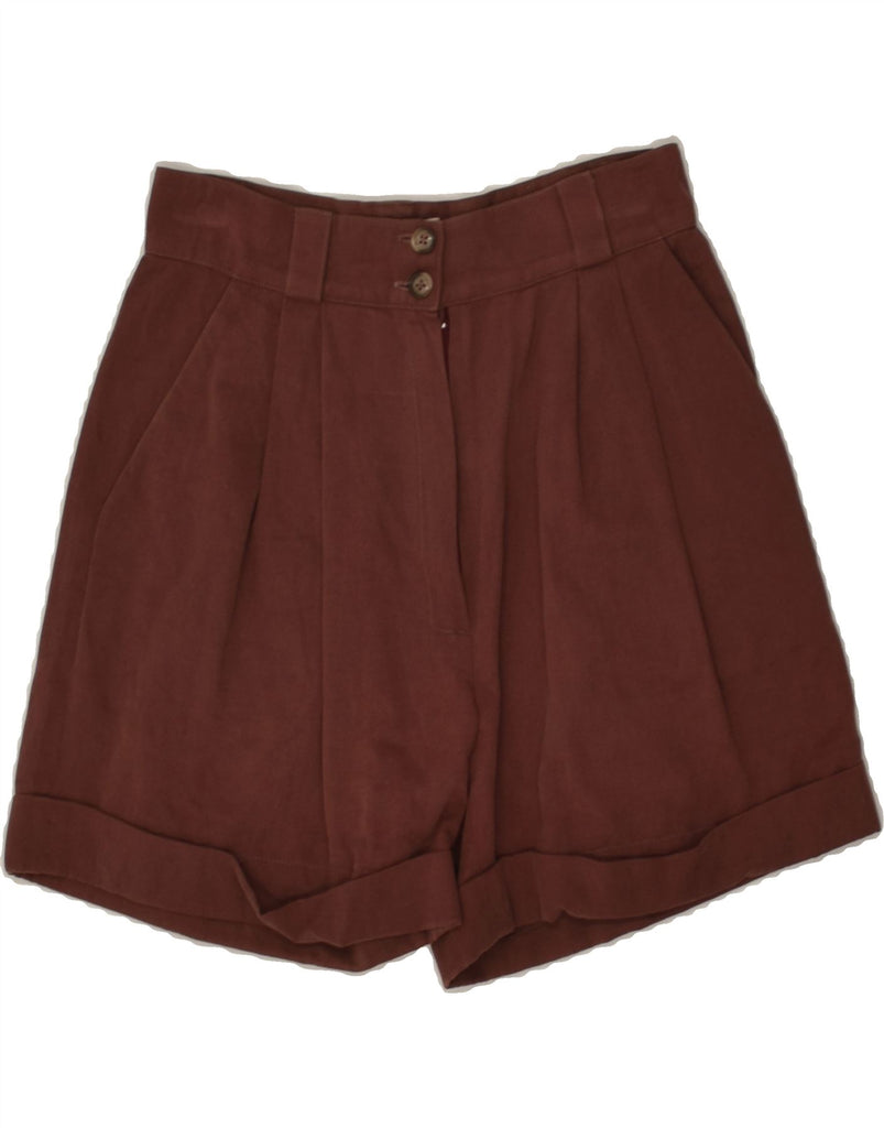 VINTAGE Girls High Waist Casual Shorts 15-16 Years W26  Burgundy Cotton | Vintage Vintage | Thrift | Second-Hand Vintage | Used Clothing | Messina Hembry 