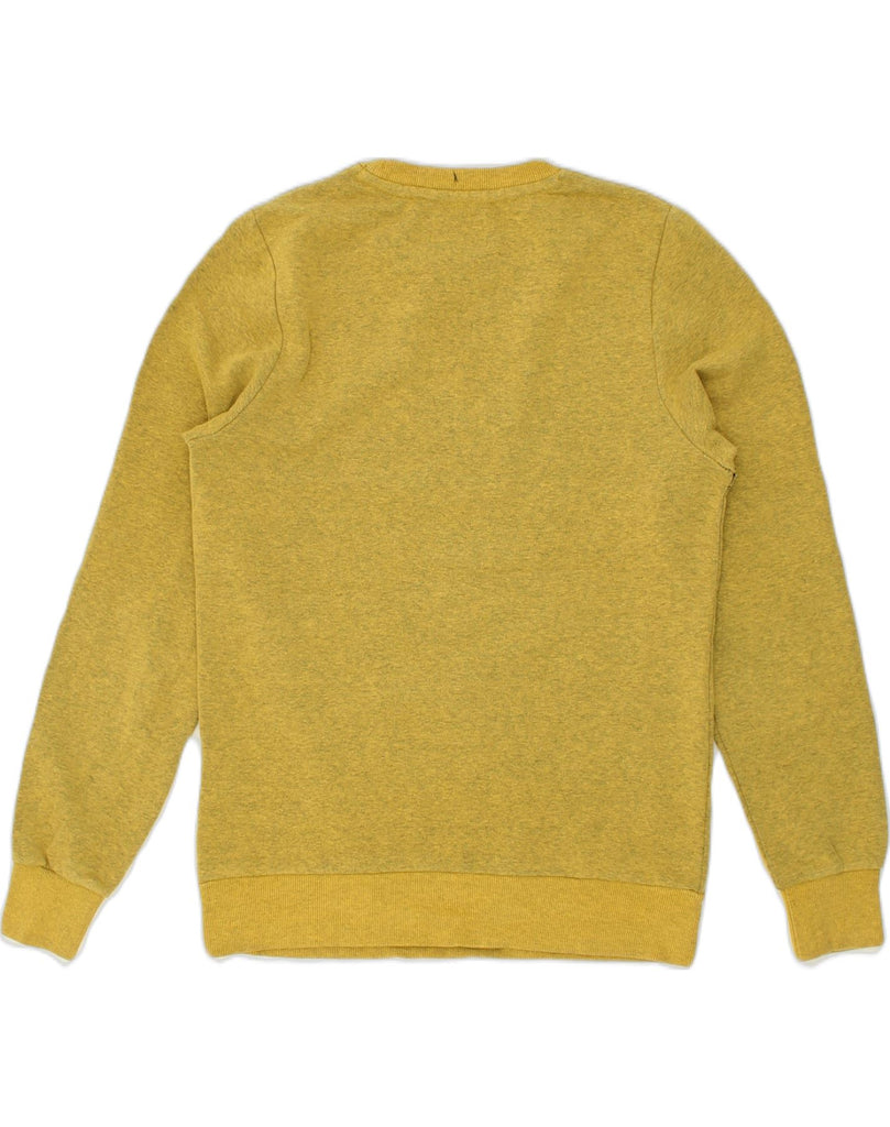 JACK & JONES Mens Graphic Sweatshirt Jumper Small Yellow Polyester | Vintage Jack & Jones | Thrift | Second-Hand Jack & Jones | Used Clothing | Messina Hembry 