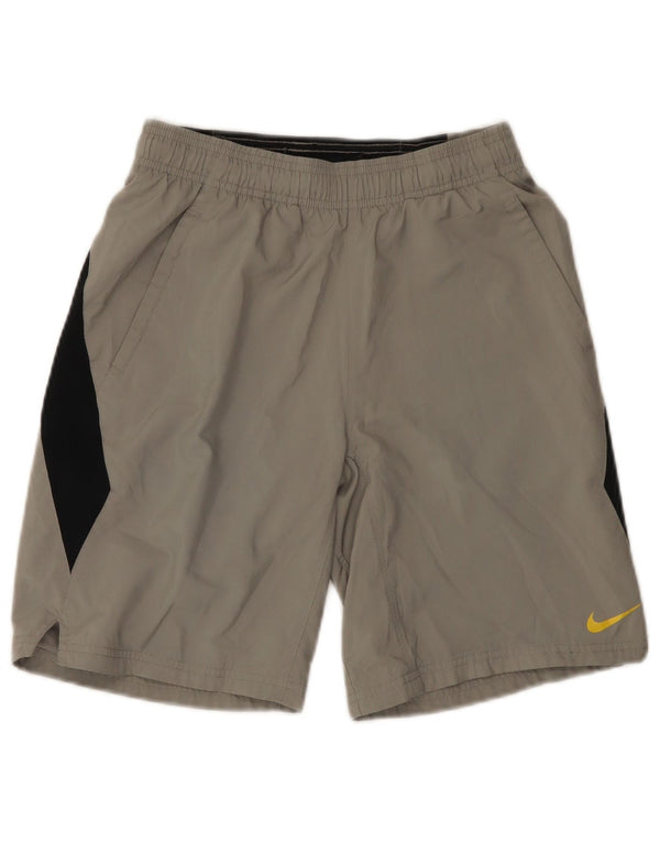 NIKE Boys Sport Shorts 10-11 Years Medium Grey Colourblock Sports