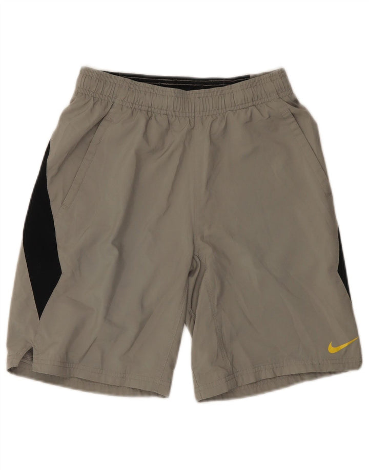 NIKE Boys Sport Shorts 10-11 Years Medium Grey Colourblock Sports