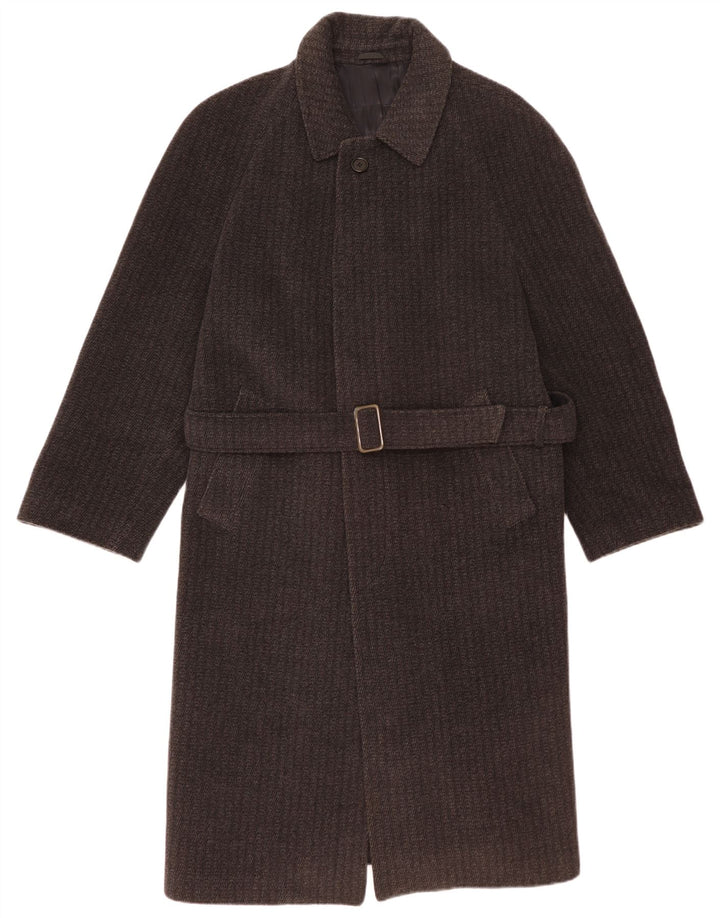 San Remo Mens Overcoat IT 50 Large Grey Wool