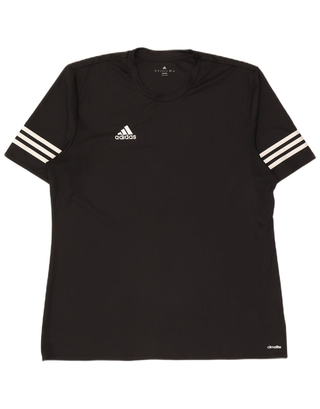 Adidas Mens Climalite T-Shirt Top XL Black Polyester