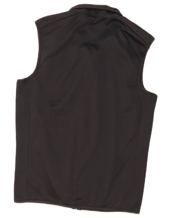 Chaps Mens Sleeveless Tracksuit Top Jacket Small Black Polyester